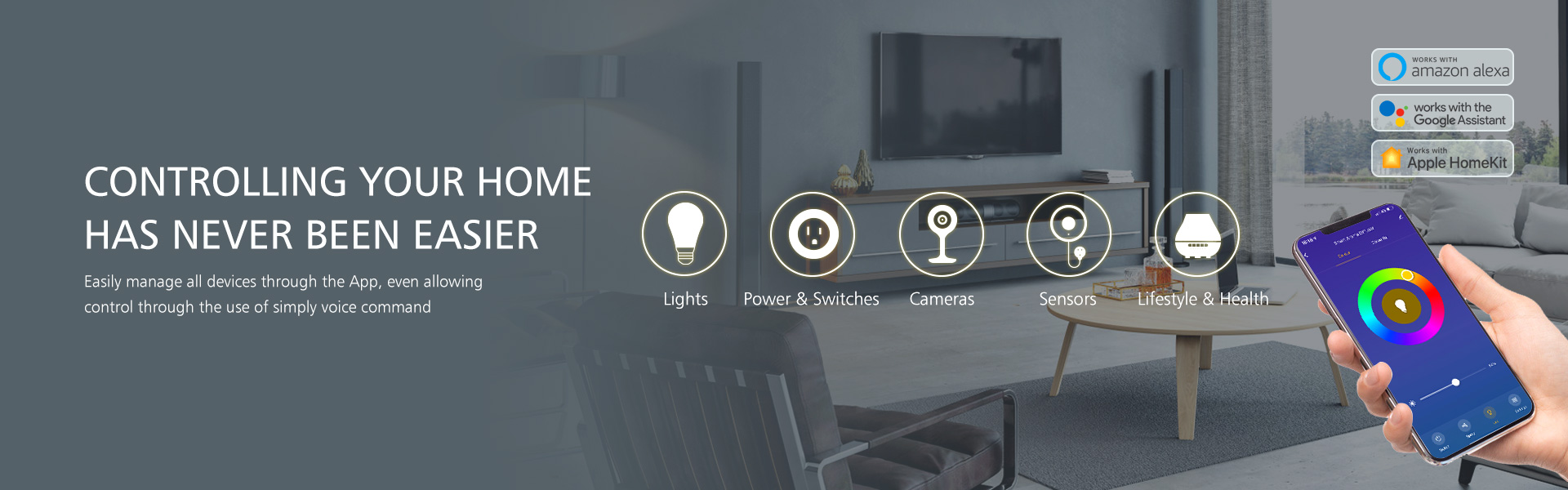 CONTROLLING YOUR HOME HAS NEVER BEEN EASIER